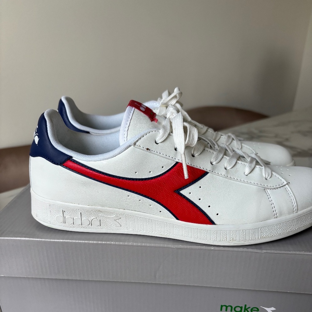Mens Diadora White Sneakers